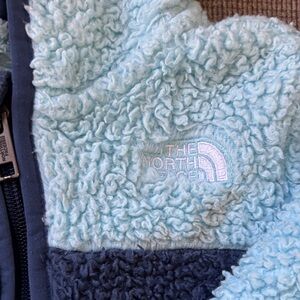 The North Face Kids' Light Blue and Navy Bunting Onesie Suit